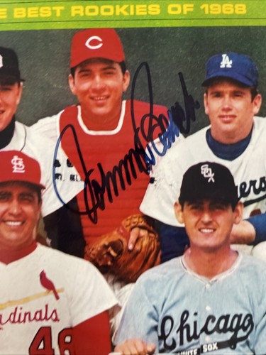 CINCINNATI REDS JOHNNY BENCH SIGNED 8x10 PHOTO Sports Illustrated Cover PSA COA - Picture 3 of 5