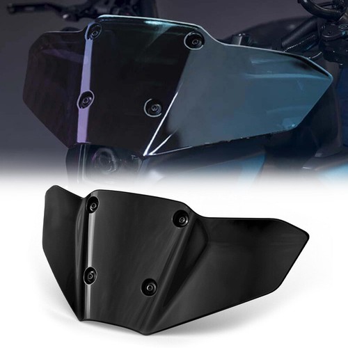 Black Motorcycle Motorbike Windscreen Deflector ABS Fit For Yamaha MT-09 SP 2024 - Foto 7 di 11