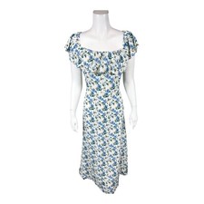 Sam Edelman Women's Ivory Multi Step In Maxi Dress Ivory Multi 2X Plus Size