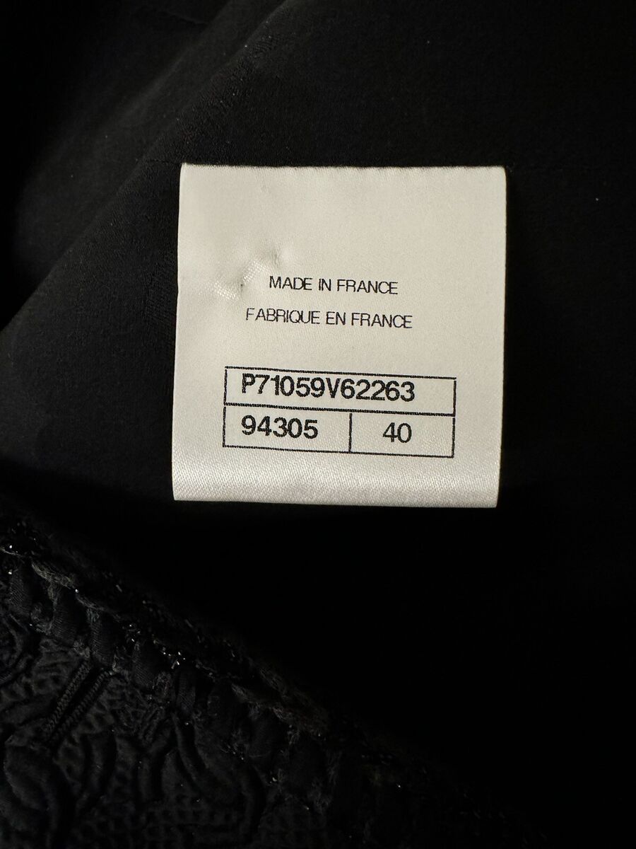 CHANEL 2021 Métiers D'Art 21A Jacquard Little Black Jacket CHANEL 2021 Métiers D'Art 21A Jacquard Little Black Jacket