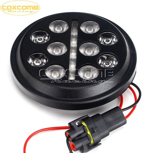 2PCS 4.5" LED Fog Light Hi/Lo Lamp for Harley Dyna Softail Touring Street Glide - Picture 7 of 11