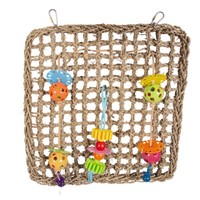 Duvo+ Kletternetz Spielzeug Aus Seegras 41X37 Cm FüR Alle VöGel Bunt Aktiv