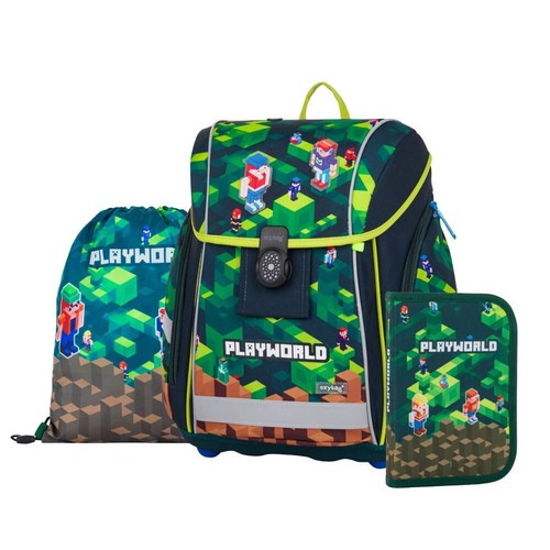 Playworld - Pixel- Oxy Bag PREMIUM LIGHT Schulranzen-Set 9tlg. mit Sporttasche - Bild 8 von 13