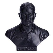 danila-souvenirs Ukrainian President Volodymyr Zelensky Stone Bust Statue Scu...