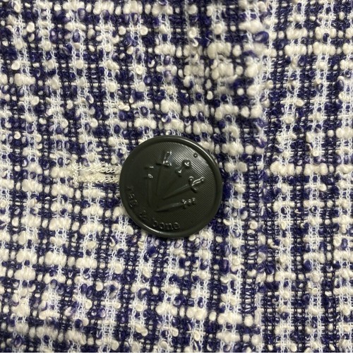 Rag & Bone Slade Tweed Slim Fit Blazer Navy 6 - Picture 14 of 16