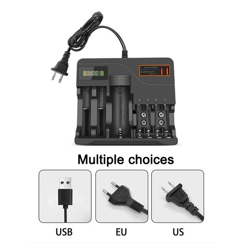 7 Slot LCD Smart Battery Charger For AA AAA 9V NiMH NiCD Rechargeable Batteries - Picture 18 of 27