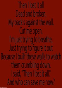 lost it all black veil brides lyrics window door wall sticker