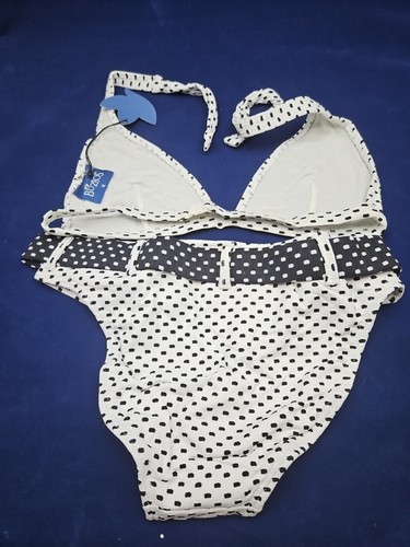 BADEANZUG Bikini zweiteilig neu mit Etikett Buzios Brasilien Medium weiß/schwarz - Bild 4 von 6