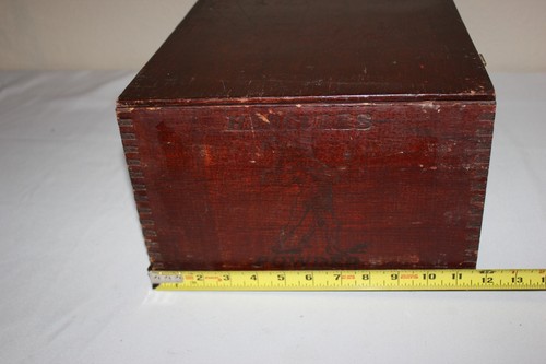 Vintage Antique Dovetailed Hercules Powder Explosive Wood Crate Box Lid - Picture 9 of 13