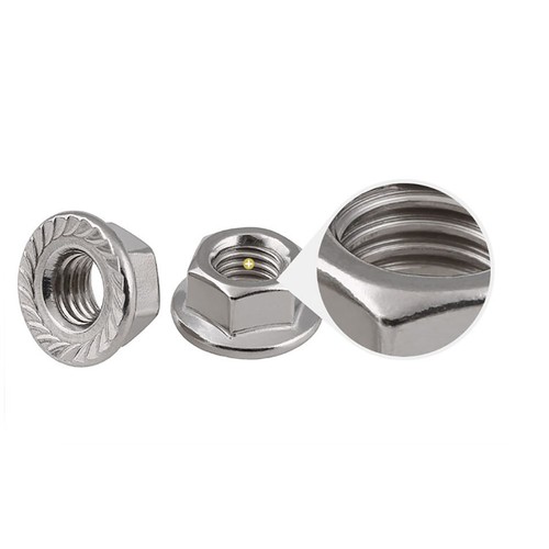 316 Stainless Steel M3 M4 M5 M6 M8 M10 M12 Serrated Flange Nuts Hex Lock Nuts - Picture 6 of 6
