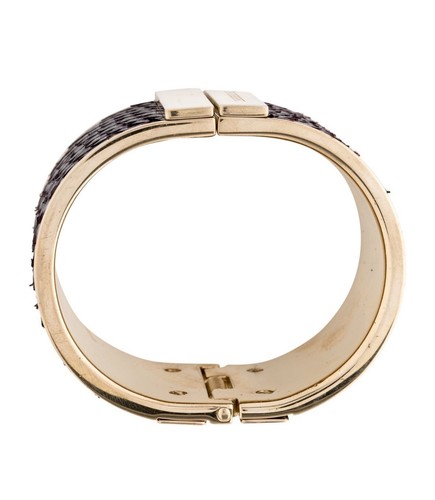 Burberry Armreif aus Python mit Scharnierdruck  - Bild 2 von 10