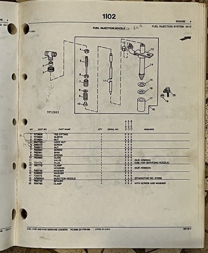 John Deere 410C 510C 610C Baggerlader Teilekatalog Handbuch PC2065 - Bild 6 von 8