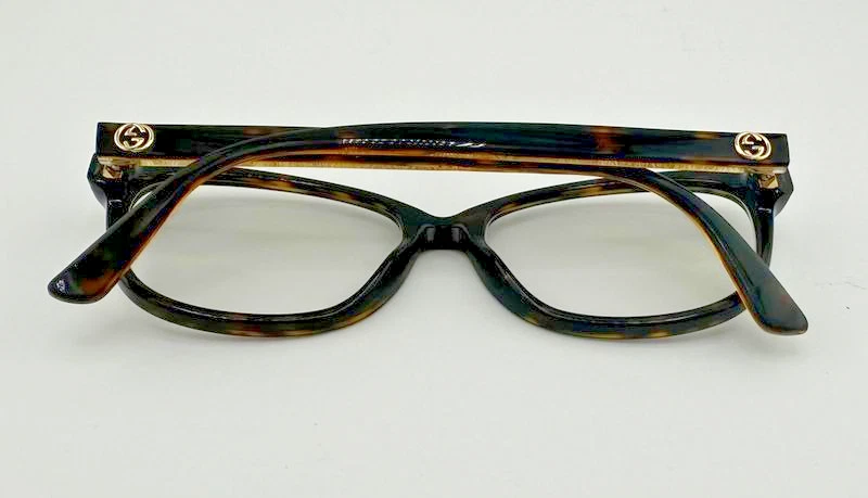 Подлинные оправы для очков Gucci GG03090 002 коричневые черепаховые/золотистые 54-15-140 - Изображение 4 из 4