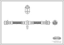 Flexible de frein Honda CRX