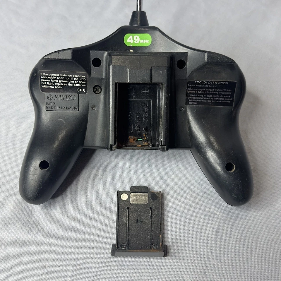 Nikko RC Remote Controller 49MHz Black Replacement Joystick Vintage Tested Parts - Image 4 of 4