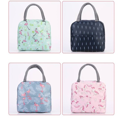 1pc Canvas Lunch Box Bag Lunch Tote Bag Simple Waterproof Portable for Ladies - Picture 11 of 11