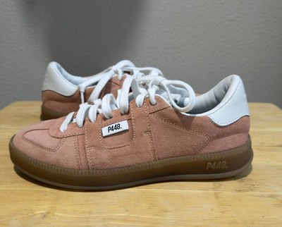 P448 Monza Sneakers Coral Women s EU 36 US 6 Leather Suede Low Top Shoes