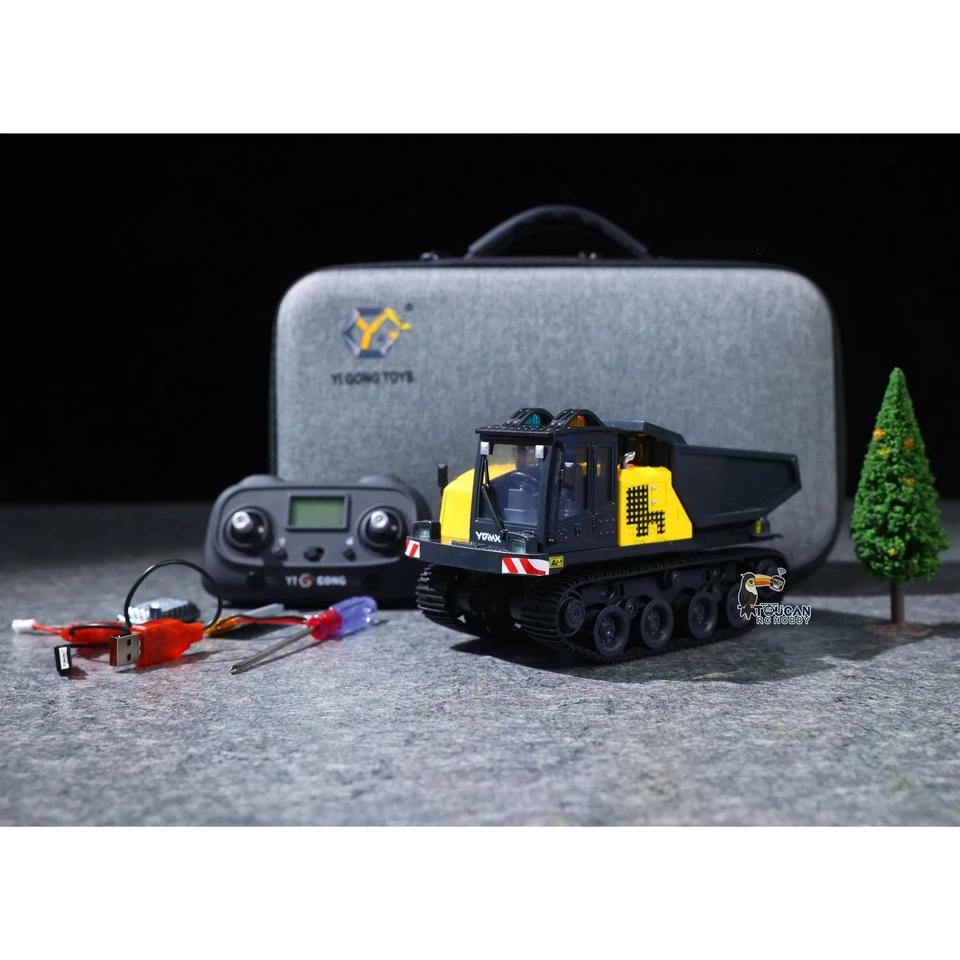 1/50 T14R Panther RTR Electric RC Crawler Dump Truck Tracked Tipper Toys Radio - Image 4 of 4