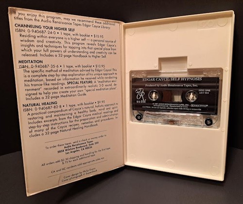 Self-Hypnosis - Edgar Cayce Audio book on Cassette 1 Hour Long NO manual - Picture 3 of 6