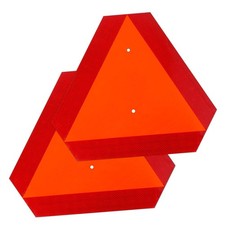 2PACK Reflective Slow Moving Vehicle Sign,Slow Moving Vehicle Triangle - 14"x16"