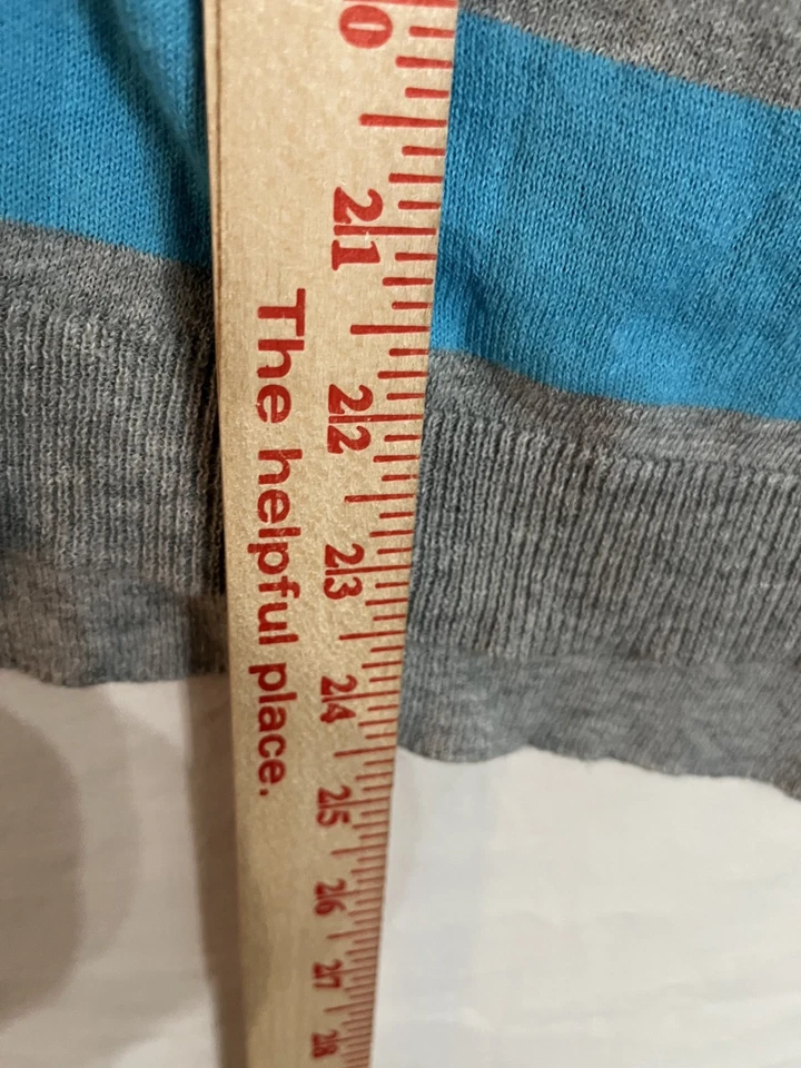 Women's C&C California Striped Cardigan Cotton Cashmere Blend XS Gray White - Image 4 of 4