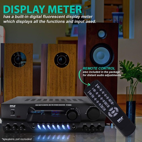 PYLE PRO PT260A 200W Home Digital AM FM Stereo Receiver Theater Audio(For Parts) - Picture 8 of 8