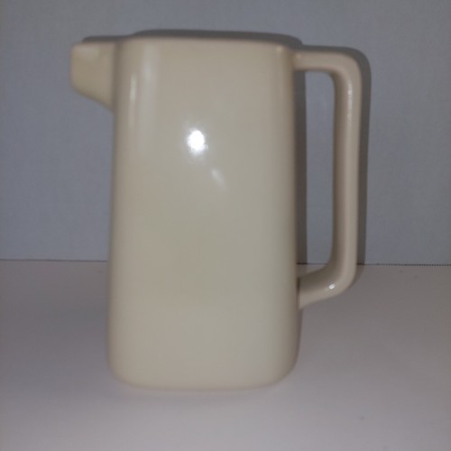 Vintage Royal Haeger Beige Colored MCM Rectangular Ceramic Pitcher 6” - READ