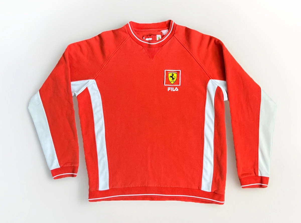 Fila Ferrari Formula One Crewneck Mens Size XL Red White Racing