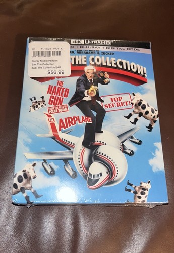 Zaz the Collection [4K Ultra HD UHD Blu-ray] Airplane! Top Secret! The Naked Gun