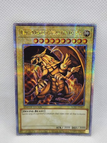 Der geflügelte Drache von Ra Quarter Century Secret Rare LC01-DE003 Legendäre Karte NM