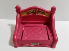 Vintage 1998 Fisher-Price Briarberry Bears Pink Bed Furniture Replacement Piece