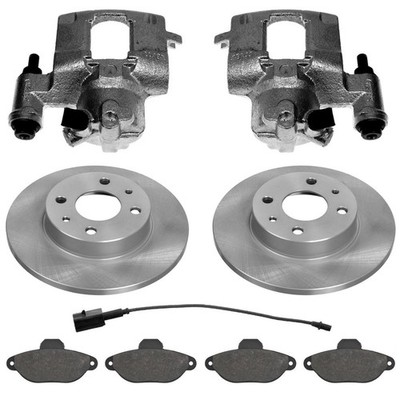 2 Bremssattel Bremsscheiben vorne für Fiat Panda Punto Cinquecento u Bremsbelag