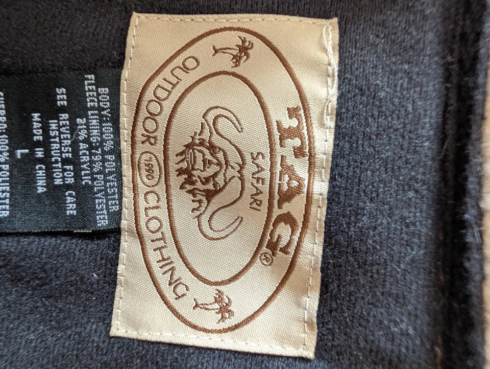 Chaqueta De Colección Tag Safari Exterior X Roble Mossy Camuflada Vellón Cremallera Completa L Caza Foto 4 de 4