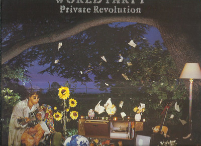 WORLD PARTY private revolution VINYL LP RECORD ENSIGN uk 1986 + inner lyrics
