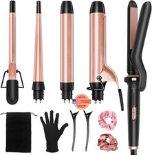 Rizador de pelo 5 en 1 con cilindros de cer mica intercambiables 0,35"-1,25"