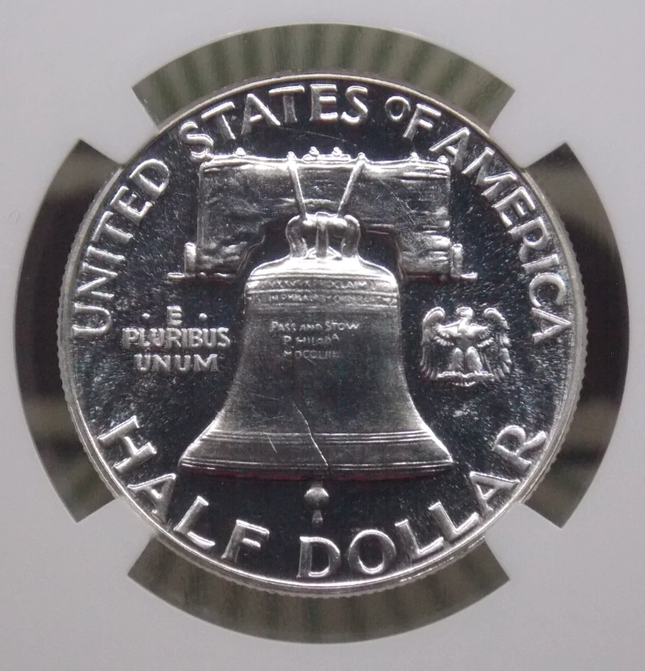 1950 Proof *FRANKLIN* Silver Half Dollar 50c NGC PF64 #008 ECC&C, Inc - Image 2 of 4