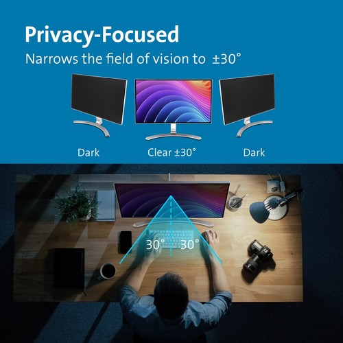 Kensington MagPro 34.0" 21:9 Monitor Privacy Screen with Magnetic Strip TAA - Picture 3 of 6