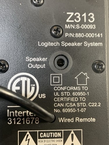 Logitech Z313 Replacement Subwoofer - Tested And Working - Afbeelding 6 van 9