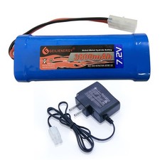 7.2V 3800mAh NiMH RC Battery Pack  Charger, Tamiya Connector, High Capacity