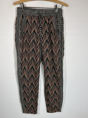 Ella Moss Women's Harem Pants XS Multicolor Striped Drawstring Beach Wear
