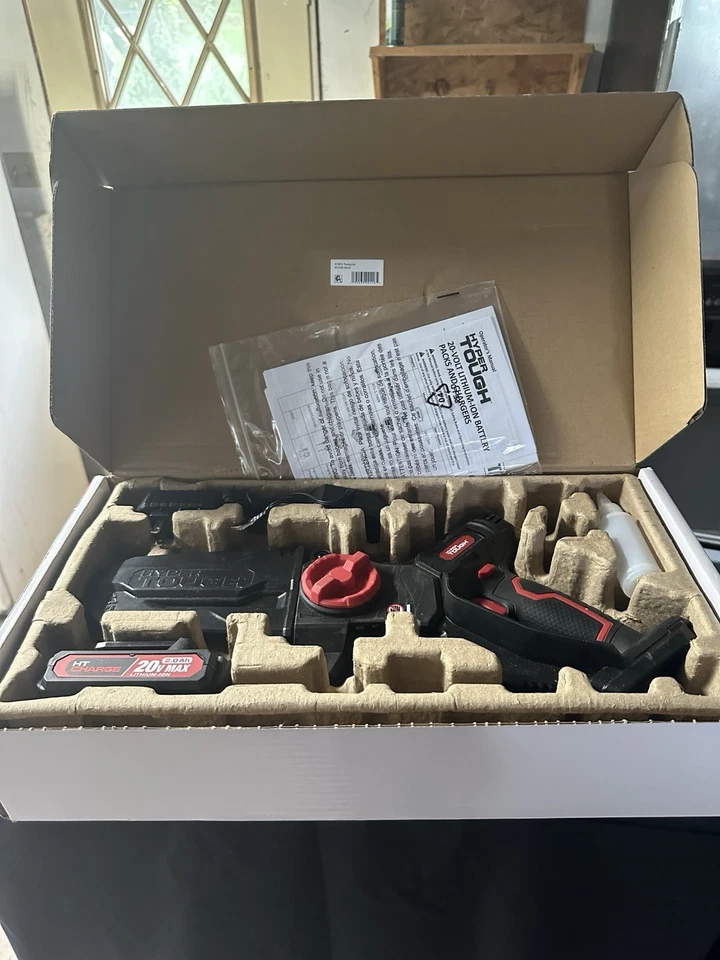 Hyper Tough 20-Volt 6-inch Mini Chainsaw with Battery and Charger, Soft-Grip Han - Image 3 of 4