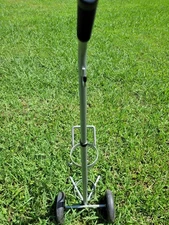 Rolling Two-Wheel Oxygen Tank Cylinder Cart Carrier Dolly Adjustable Height