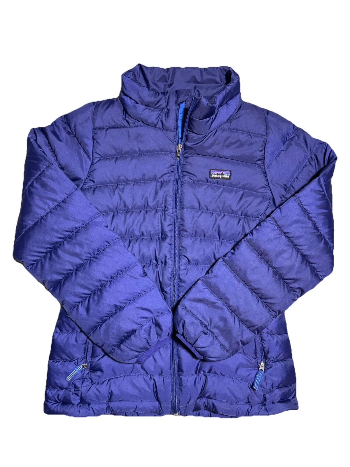 Patagonia Goose Down Puffer Purple Girl’s Medium 10 Sweater Jacket