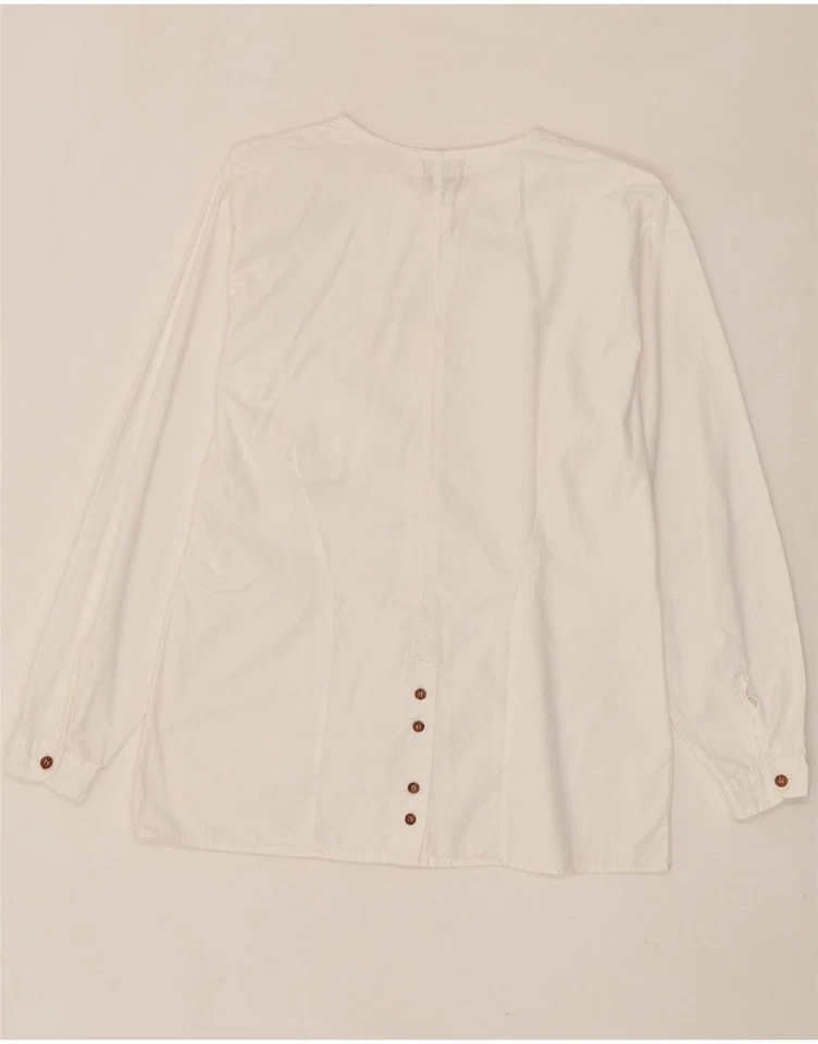 Blusa Camisa Mujer SISLEY IT 42 Mediana Blanca CV09 Foto 2 de 3