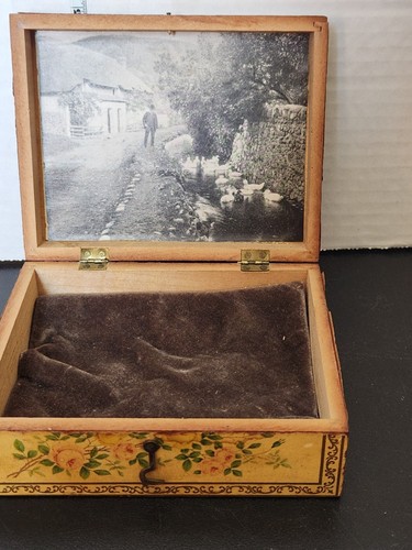 Antique 1894 Brooks Glace Spool Cotton Small Thread Box For Automatic - Picture 6 of 7