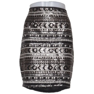Pearl, jupe, taille : L, noir/argent/multicolore, polyamide/polyester, imprim... - Photo 1/4