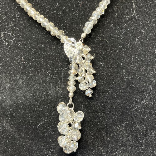 Swarovski Swan Glass Crystal Beads Strand Necklace 18.5 - Picture 1 of 7