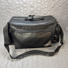 AMBICO LEATHER CAMERA BAG For Camera or Camcorder 4 Compartments Strap Zippers