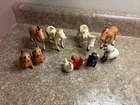 Vintage Fisher Price Little People Barnyard Animal Lot Of 10 Made In Hong Kong