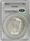 1901-O Morgan Silver Dollar, CAC AU-58